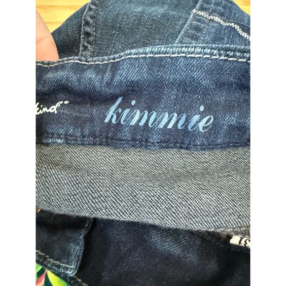 7 For All mankind Kimmie dark wash denim blue jeans - Picture 3 of 7